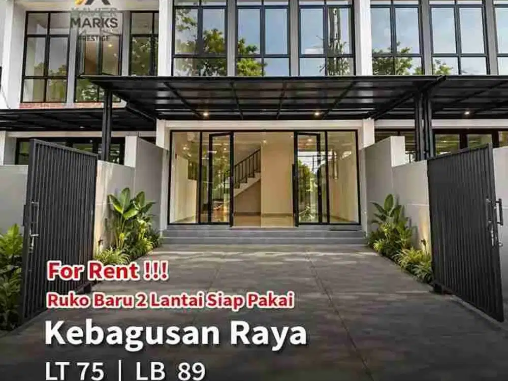 DI SEWA RUKO BRAND NEW SIAP PAKAI  COCOK UNTUK KANTOR DAN USAHA LAIN NYA KEBAGUSAN RAYA JAKARTA SELATAN