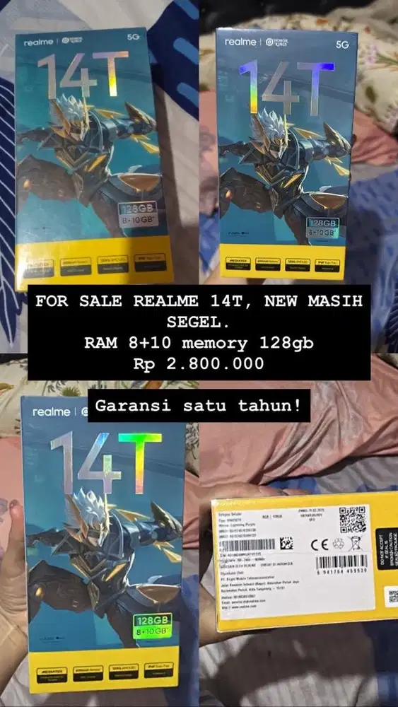 FOR SALE REAL ME 14T