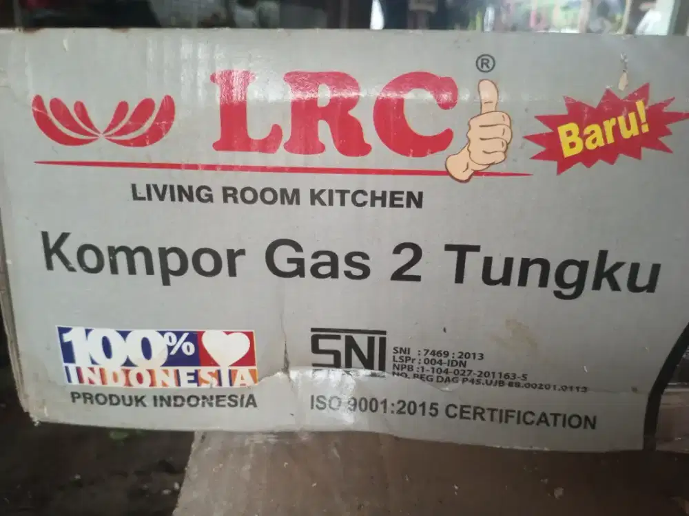 Kompor Gas Tanam LRC 2 Tungku