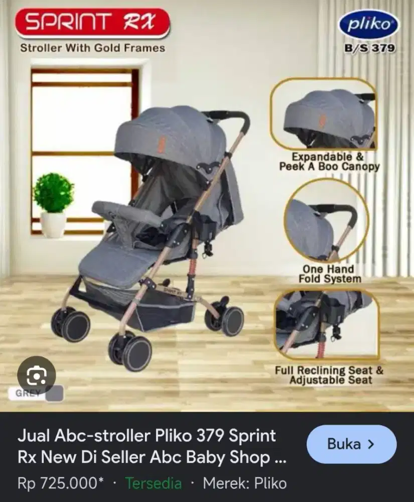 Jual stroller bayi sprint Rx 379 (grey)