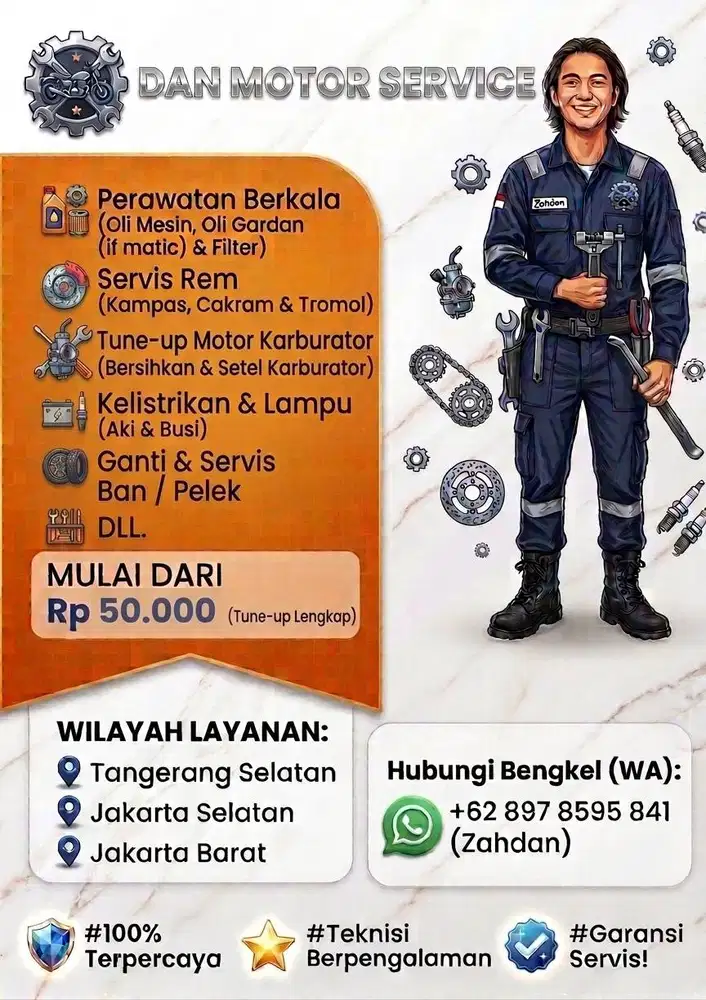 jasa bengkel & cleaner panggilan