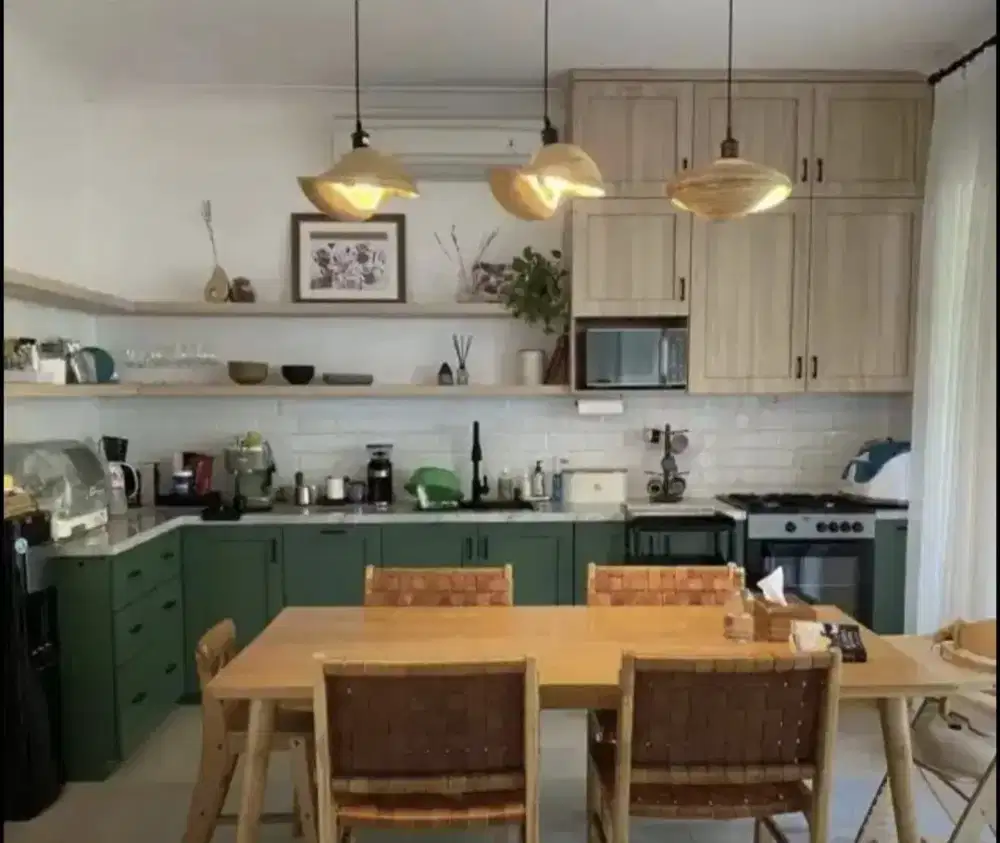 Dijual Meja Makan Jati Set dan Cook Oven Gas BEKO