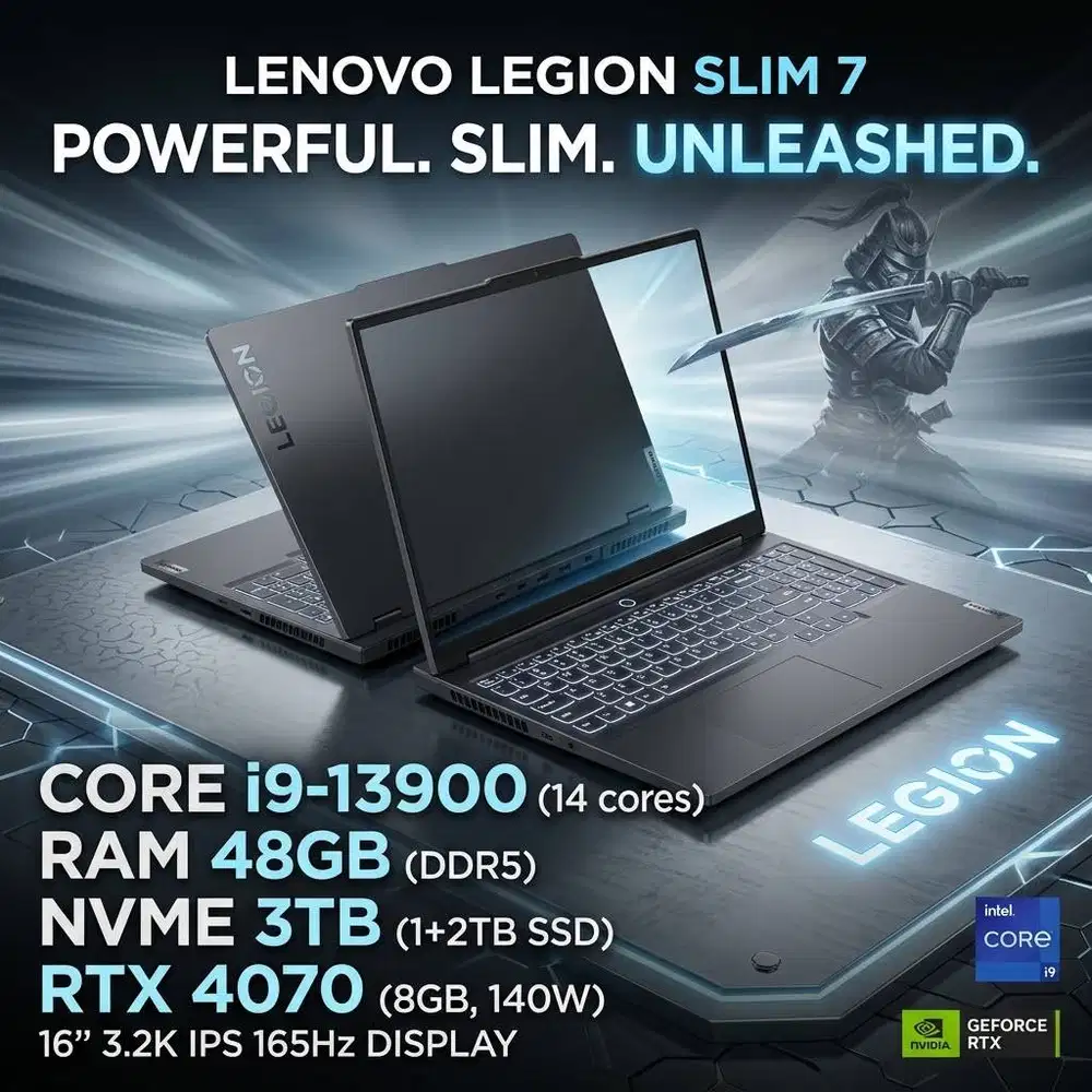 Laptop Lenovo Legion Slim 7 I9-13900 RAM 48GB