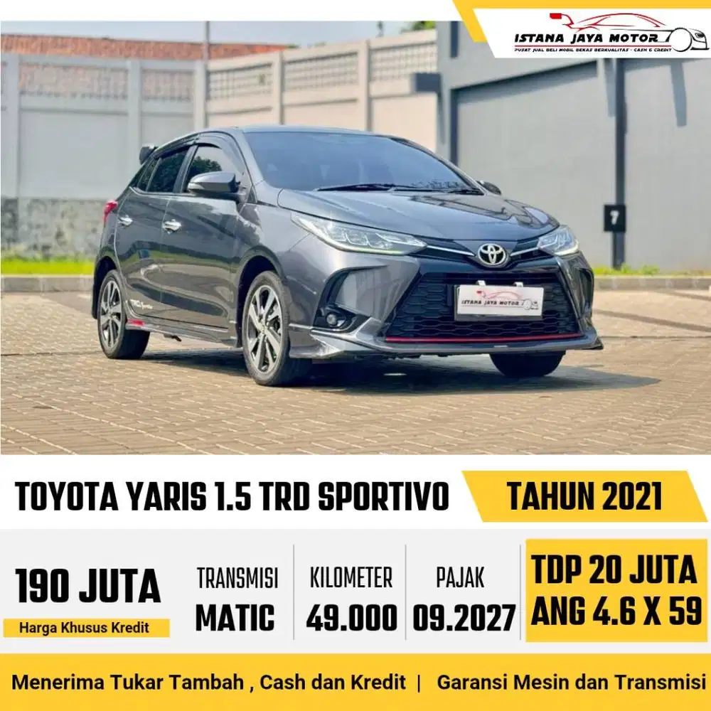 Toyota Yaris S TRD 1.5 Automatic NIK 2021