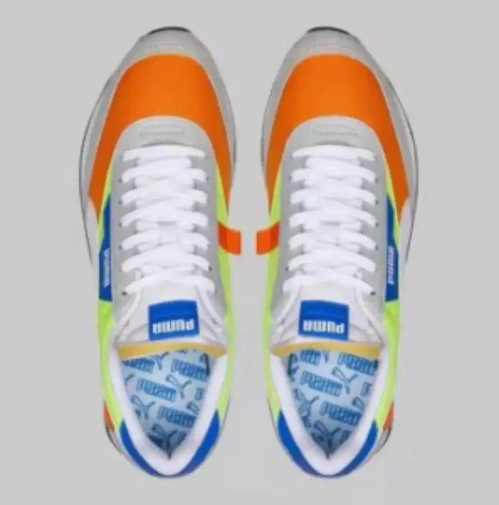 SEPATU PUMA FUTURE RIDER PLAY ON Vibrant Orange-Harb UK45
