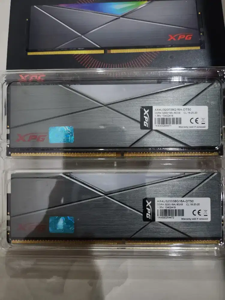 RAM PC DDR4 16GB (2x8GB) ADATA XPG Spectrix RGB 3200MHz Fullset Mulus