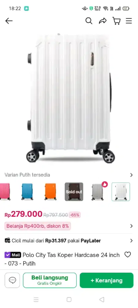 KOPER POLO 24 INCH PUTIH