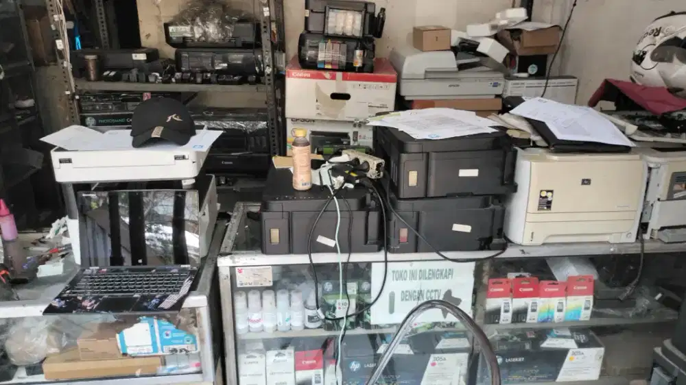 printer Canon G3010 print scan copy normal ,minus catridge rusak