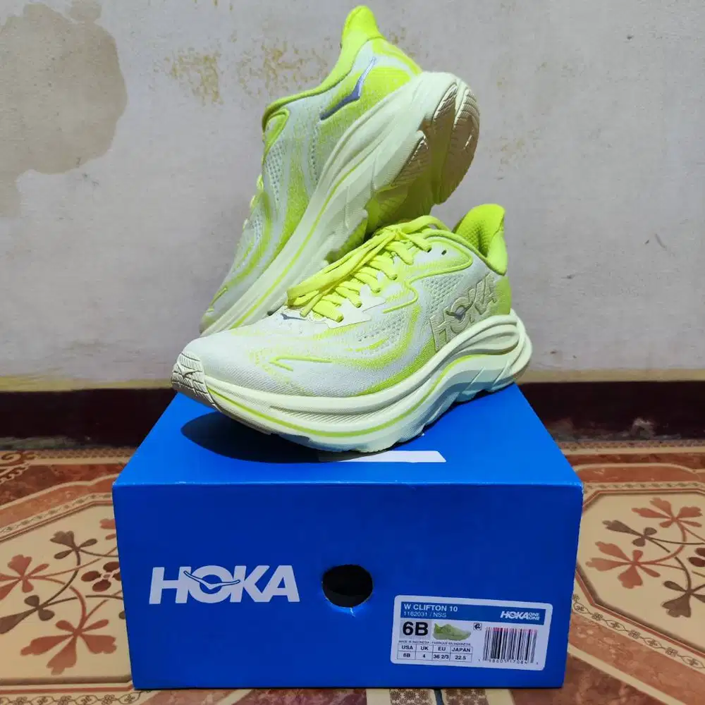 Hoka Clifton 10 Women's Running - Neon Hoka Citrus/Sunlight 6/Yellow