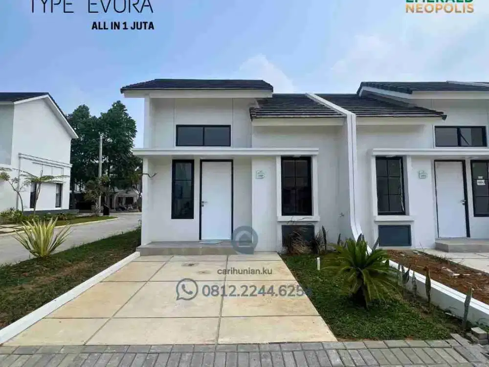 Rumah Ready 5 Menit ke KIIC cicilan 2 Jutaan Cluster Neopark 2 Dp 0% 1 Juta All In