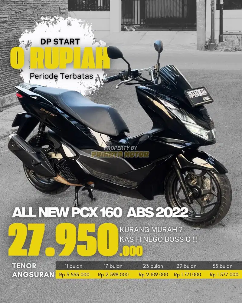 CREDIT DP MULAI 0 RUPIAH !!! HONDA ALL NEW PCX 160 ABS 2022