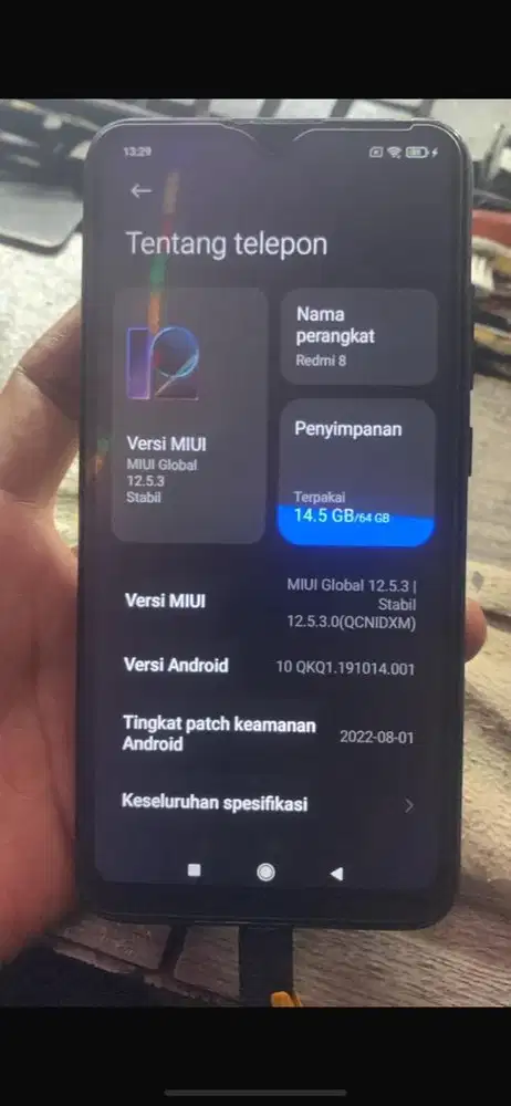 Redmi 8 ram 4/64 semua fungsi normal