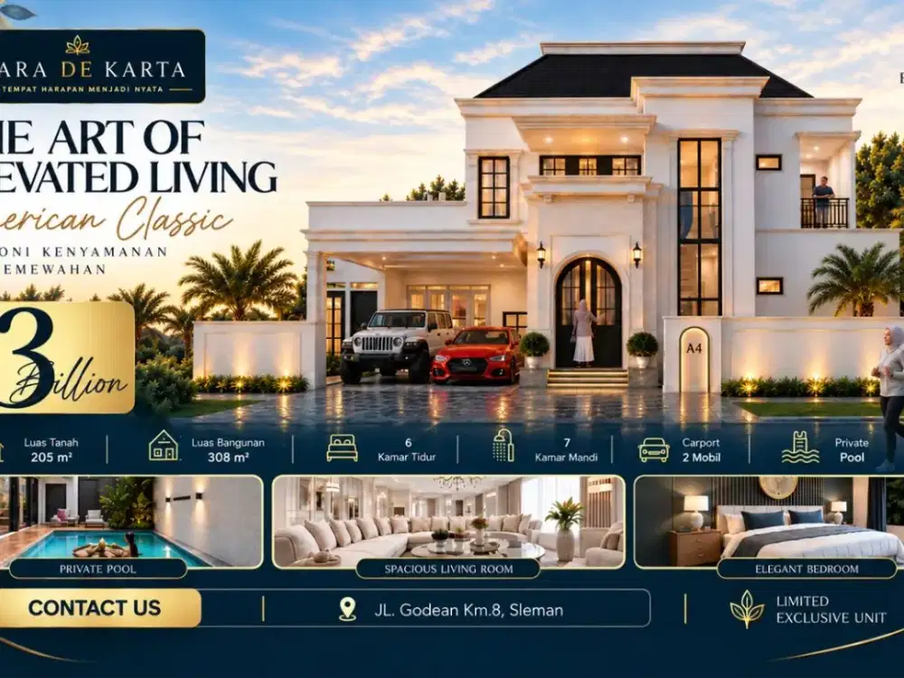 villa jogja di jual dekat tugu