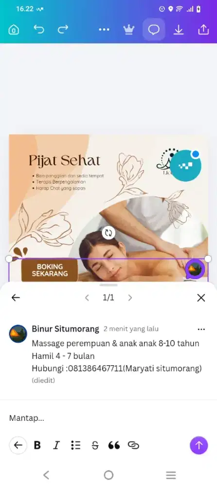 Massage Perempuan dan kretek