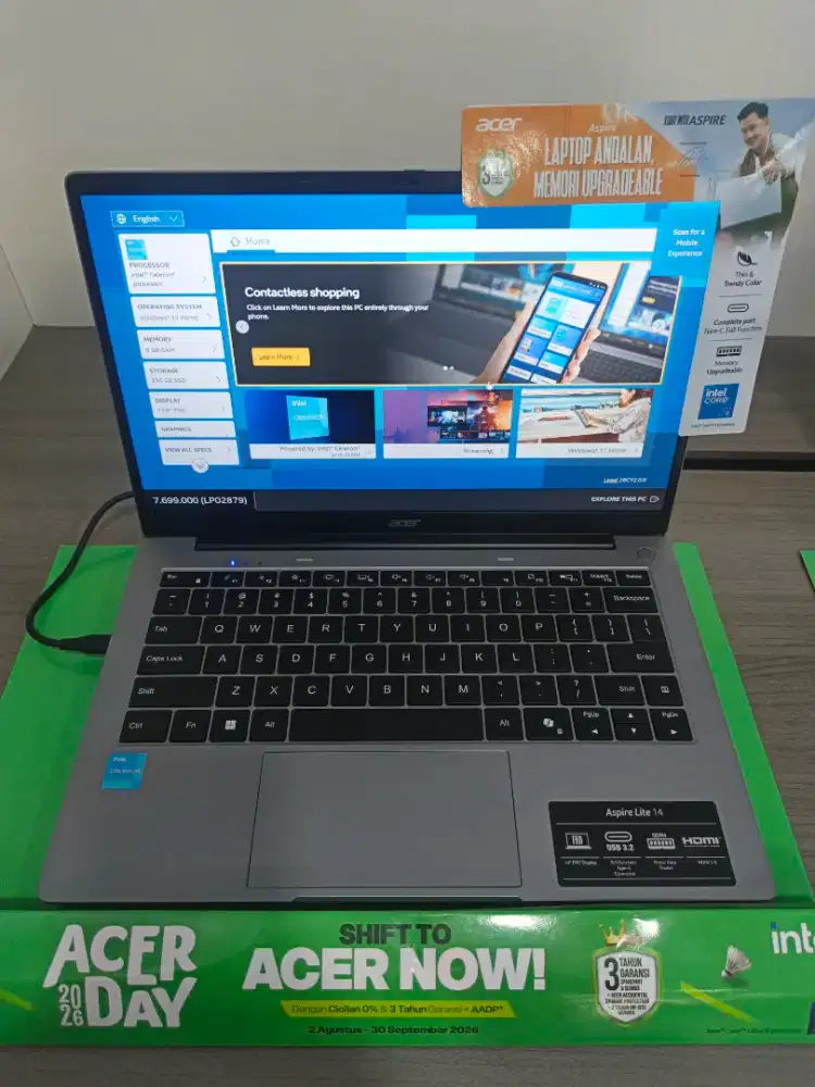 Kredit laptot Acer aspire 14 lite promo gratis 2x angsuran