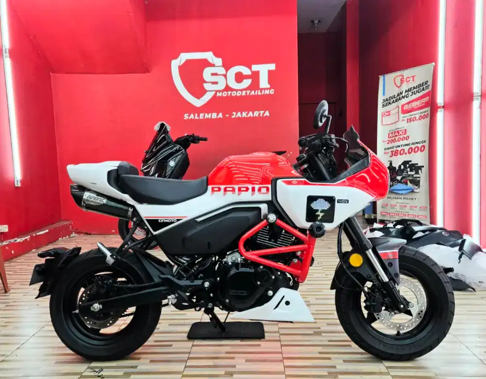 JualCpt90%LikeNew Modif 12Jt KM3Rb PjkJun27 CFMOTO PAPIO 2024 CF MOTO
