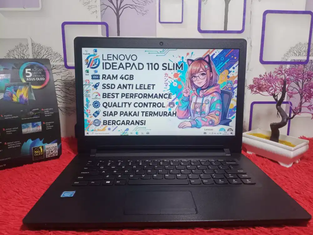 Laptop Lenovo Ideapad slim SSD anti lelet