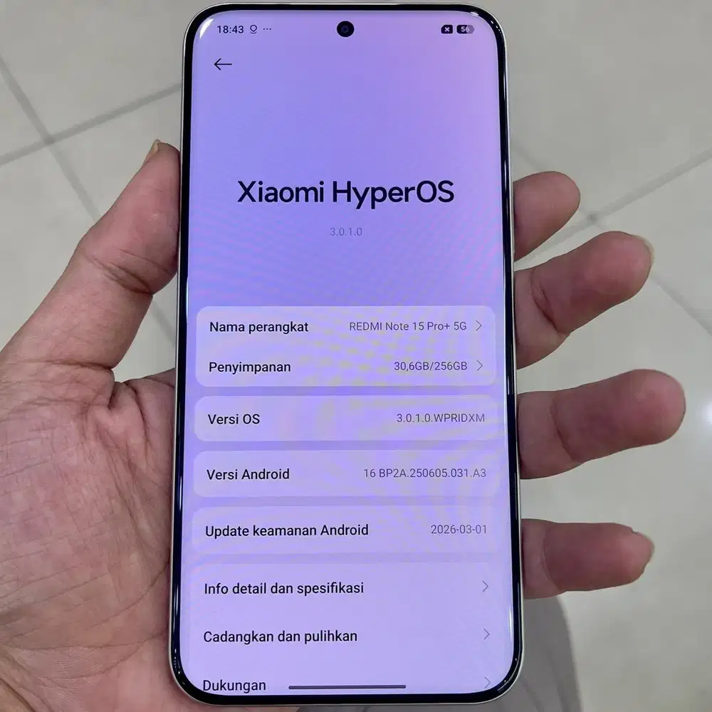 Xiaomi redmi note 15 pro plus ram 8 / 256 resmi full ori