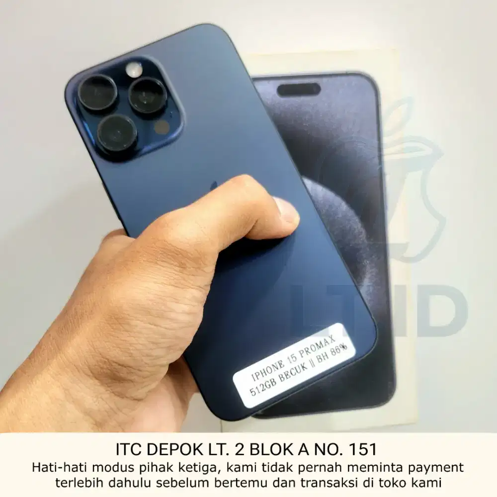 iPhone 15 Pro Max 512gb beacukai Full Ori bukan OEM, Free adapter