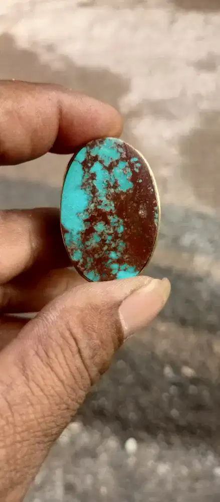 Batu pirus persia motif gambar