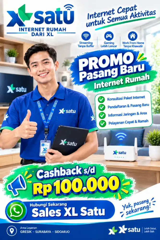 info dan pendaftaran wifi Xl Satu l
