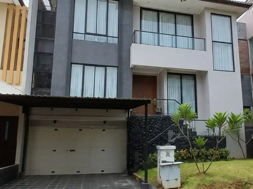 RUMAH MINIMALIS MODERN LT 420 M² LB ±600 M² – CLUSTER CROWN PHG GADING SERPONG, Harga turun menjadi Rp13 Miliar NETT!