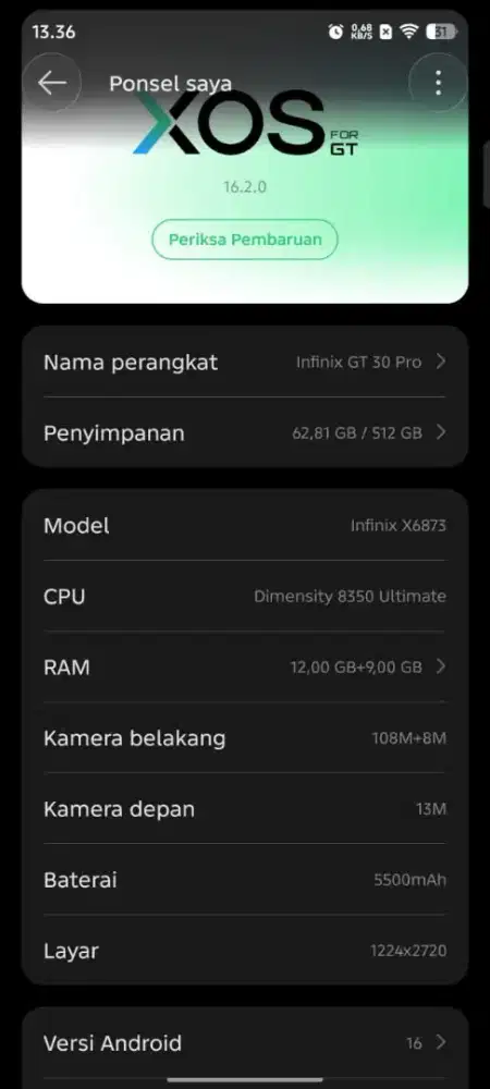 INFINIX GT 30 PRO 12/512