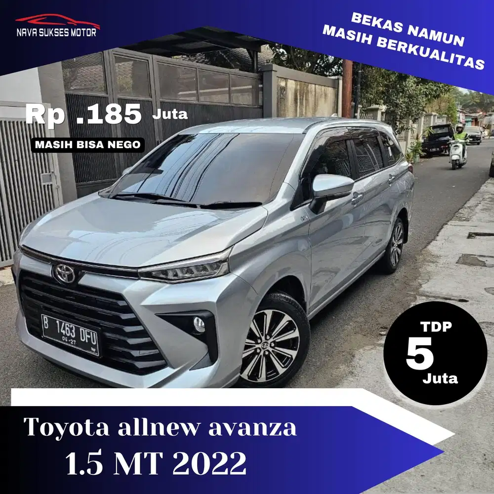 TDP 5 JUTA * AVANZA G MT 2022 *