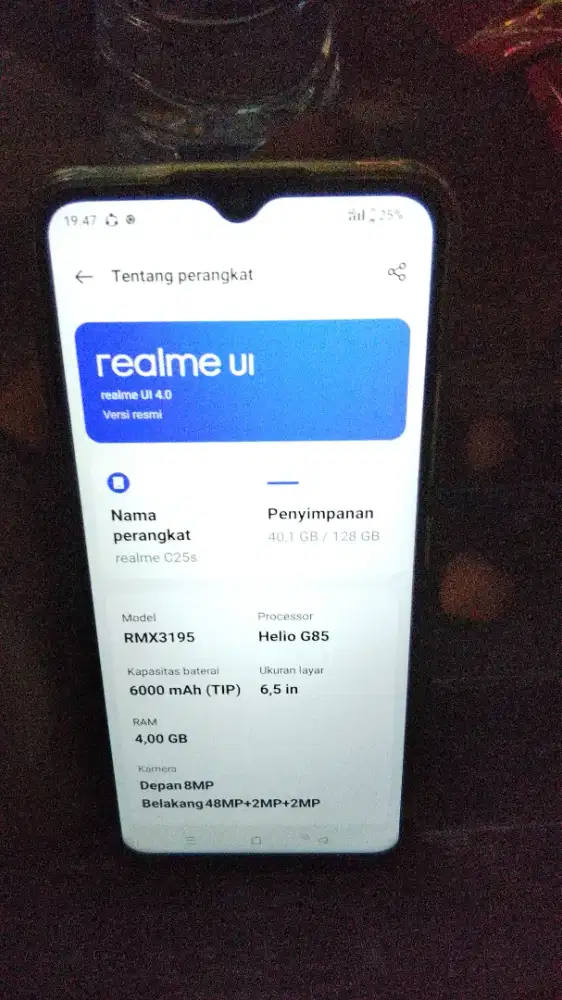 Realmi c25s mulus