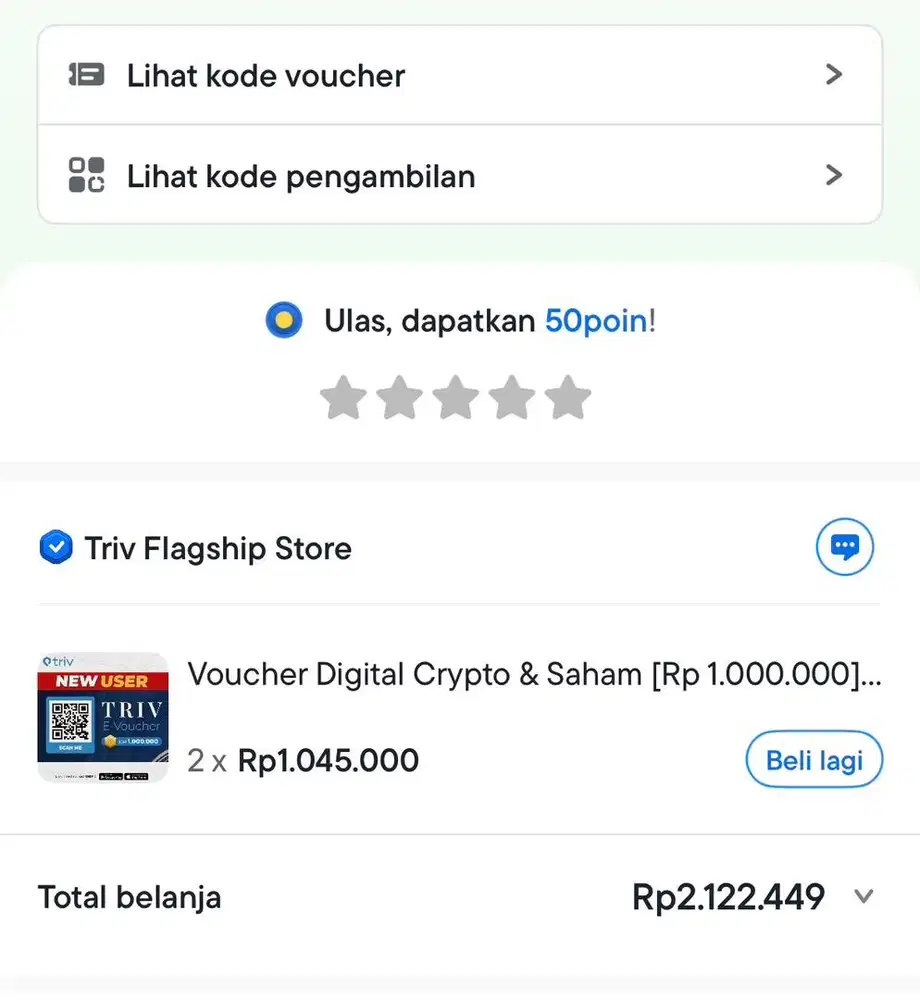 Voucer Triv 1 Jt New User