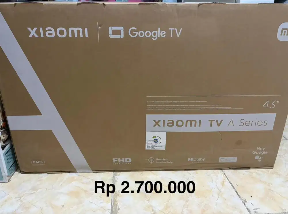 Baru Google TV XIAOMI 43 L3MA-AFID