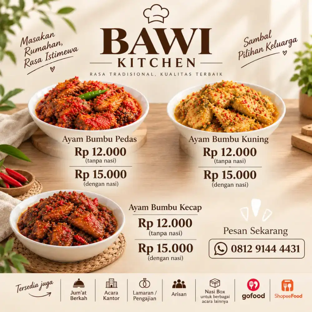 BAWI KITCHEN dimulai 15.000