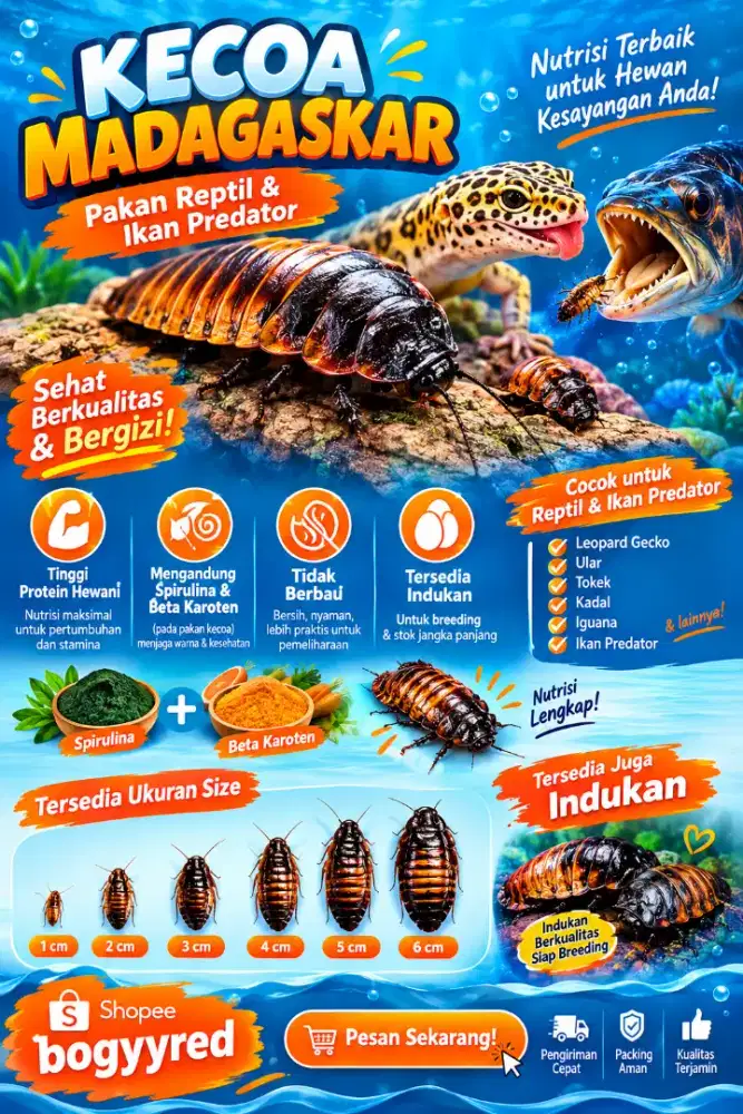 KECOA MADAGASKAR DEWASA /BESAR