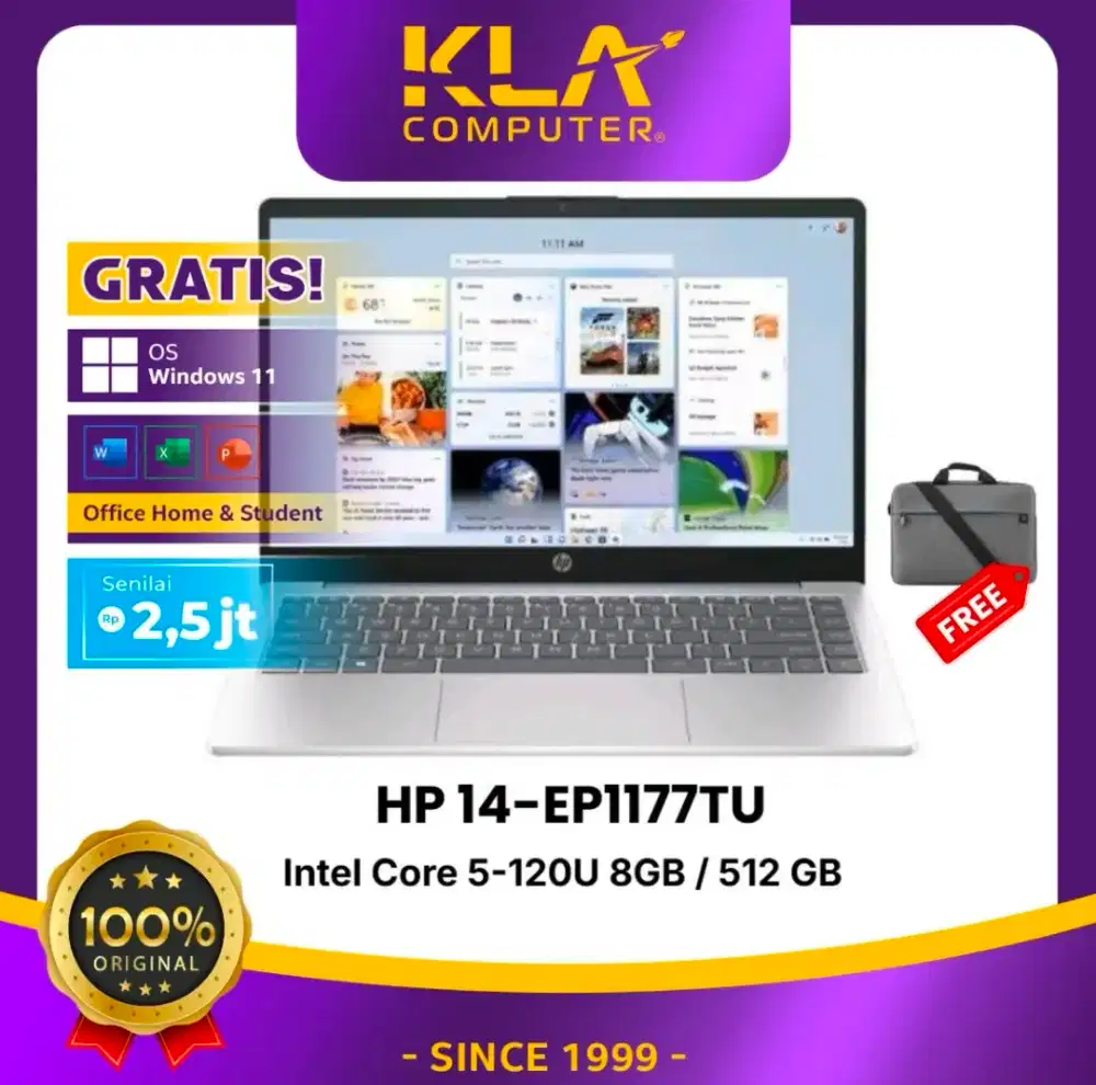 Laptop HP 14 EP1177TY Core i5 Kredit DP 0 Proses Cepat