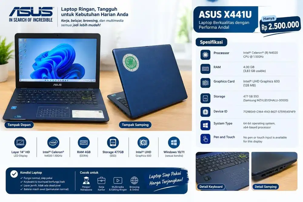 Laptop Asus X441U