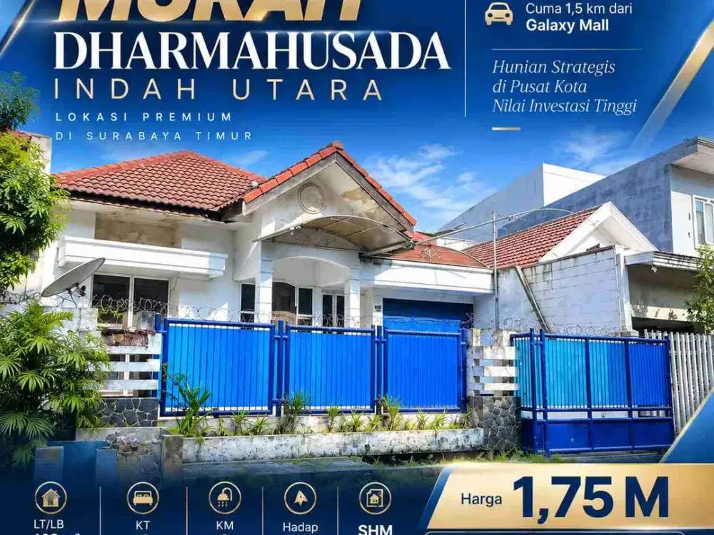 JUAL PALING MURAH LELANG RUMAH DI DHARMAHUSADA INDAH UTARA
