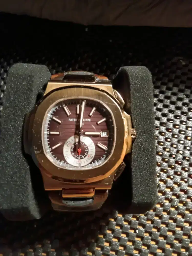 Jam tangan cronomatic rosegold plated 5980 by pf