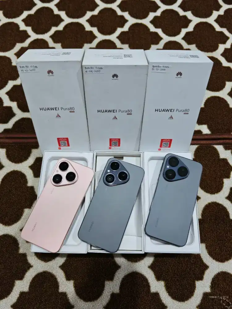 Huawei Pura 80 12/256gb Black & Gold Garansi Resmi