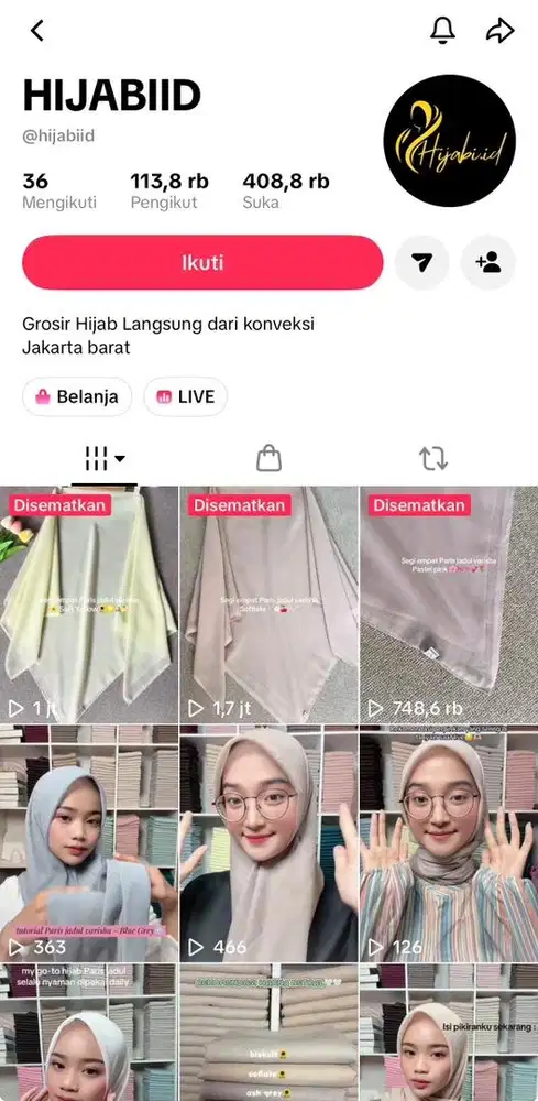 Dibutuhkan host live/loker host live