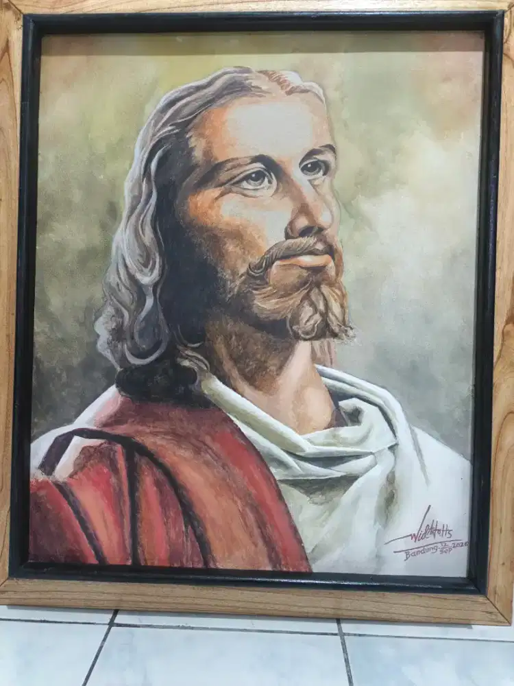 Yesus Repro Head Of Christ Karya Widarto HS.
