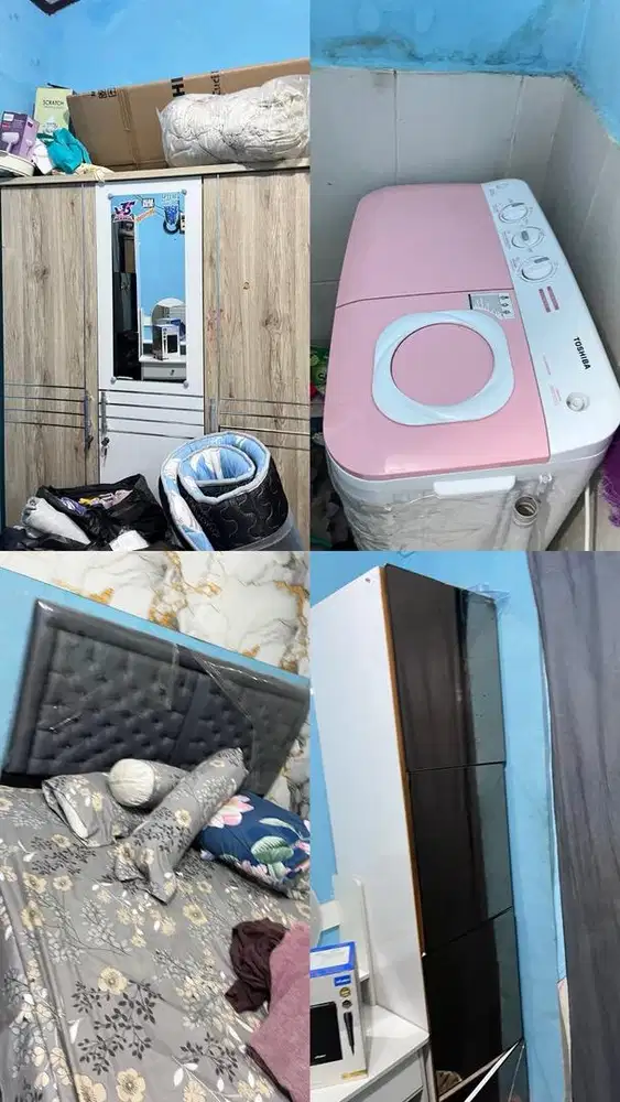 dijual mesin cuci,lemari,kasur