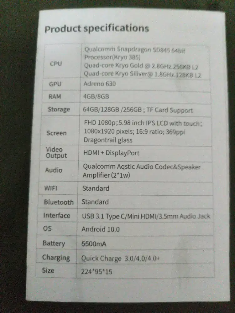 AYN ODIN PRO 8/128GB