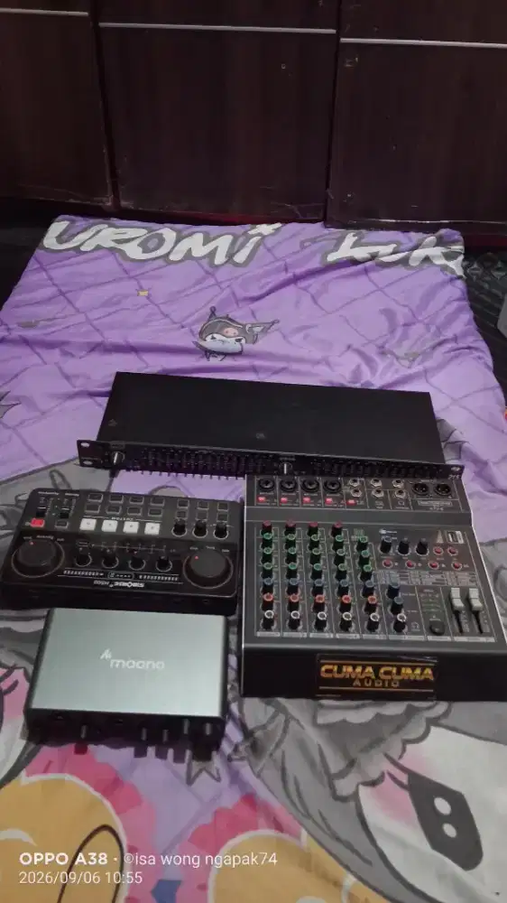 mixer recording tech ktv6+equalizer dbx.    tidak termsuk soundcard