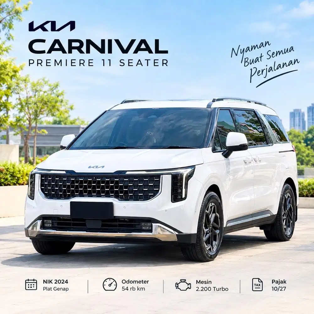 Kia Carnival Premiere Facelift Nik 2024 Like New