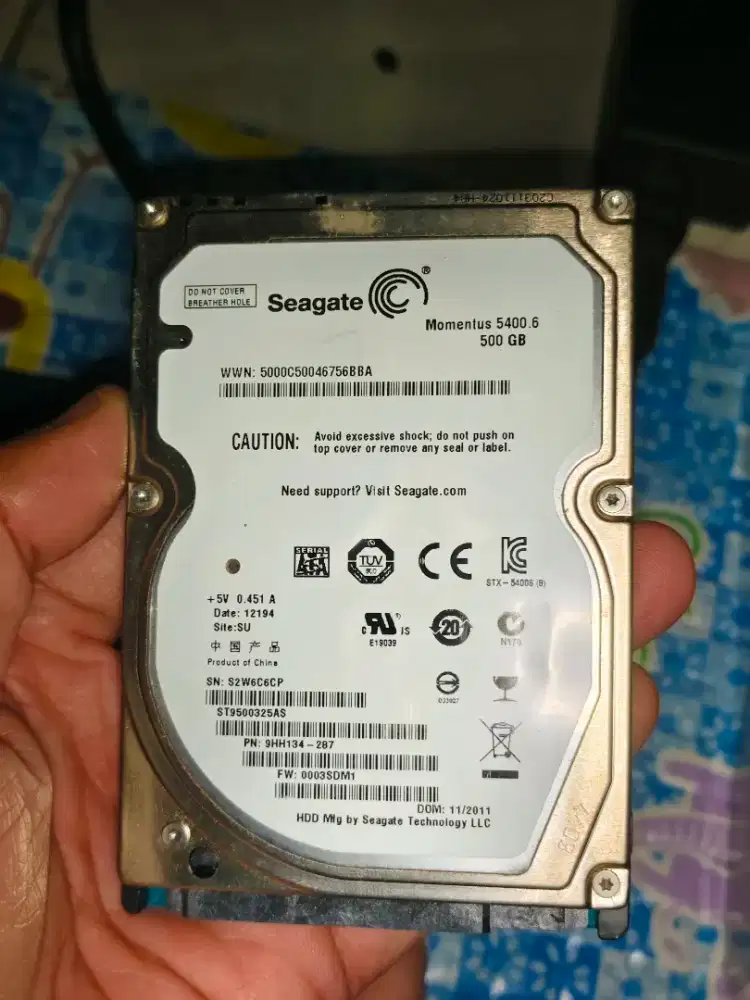 Harddisk Laptop Seagate 500GB