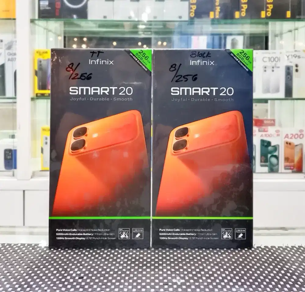 BARU..INFINIX SMART 20 RAM 4+4/256 SEGEL/GARANSI RESMI.