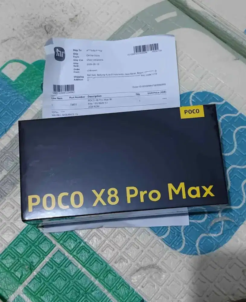 Poco X8 pro max 12/512 GB baru segel BNIB