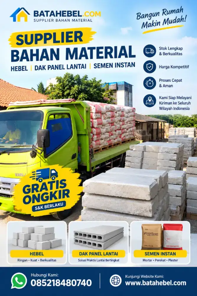 BATA HEBEL AAC Ringan SNI Termurah