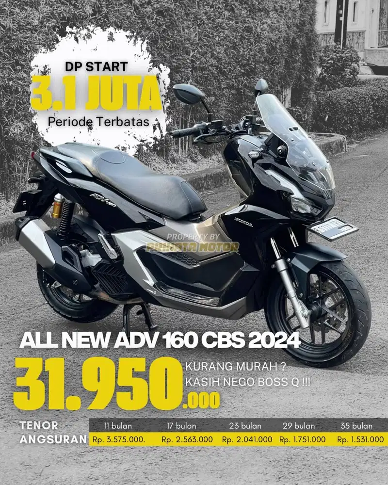 CREDIT DP MULAI 3.1 JUTA !!! HONDA ALL NEW ADV 160 CBS 2024