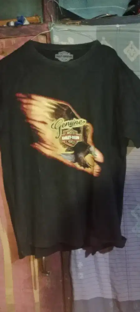 Baju Harley ori sz l bahan tebal. Warna masih pekat